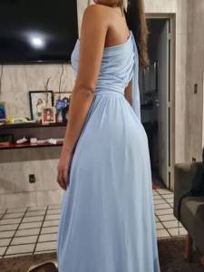 Vestido Longo De Festa Azul