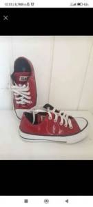 Tnis All Star Couro Vermelho