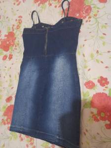 Vestido Jeans De Alcinha