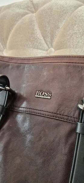 Bolsa/pasta Hugo Boss Couro Legtimo Autntica