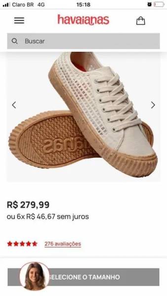 Tnis Havaianas N 33 Usado Uma Vez