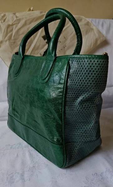 Bolsa Verde De Couro Legitimo - Ferni