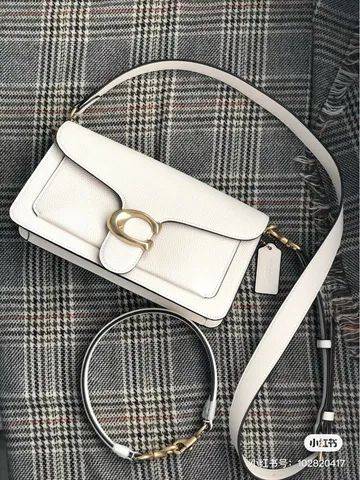 Bolsa Coach Tabby 20 Branco Com Ala Longa