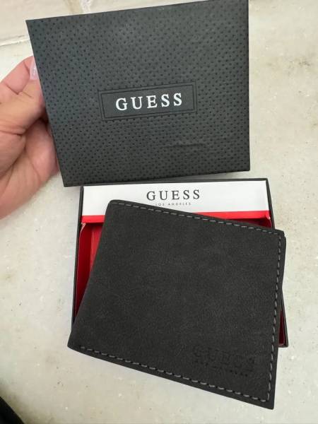 Carteira Masculina Guess Original Couro Preto