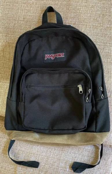 Linda Mochila Jansport Masculino Preta C Camura Marrom