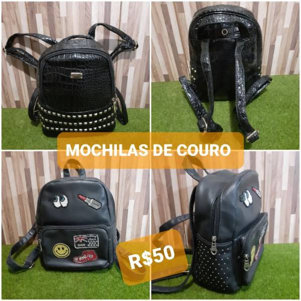 Mochilas Especiais Couro E Verniz