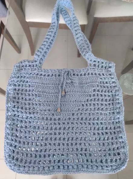 Bolsa De Croch Azul