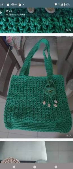 Bolsa De Croch Verde