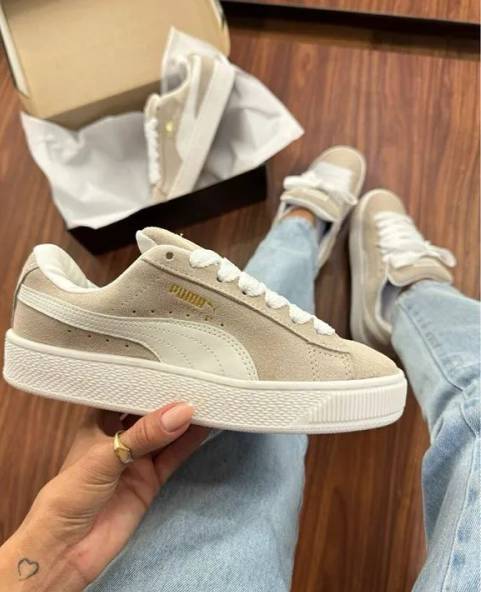 Tnis Puma Suede Feminino Bege