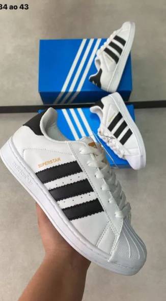 Tnis Adidas Superstar Unissex Linha Luxo (34 Ao 43) - A Pronta Entrega