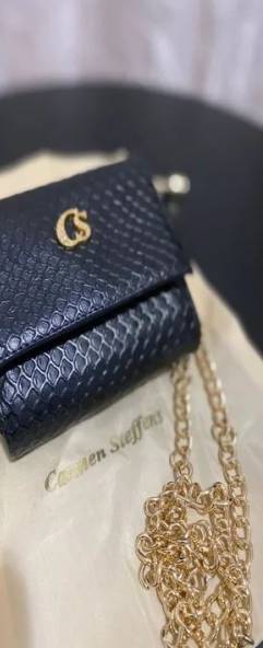 Bolsa Couro Croco Carmem Stefens ( Nova)