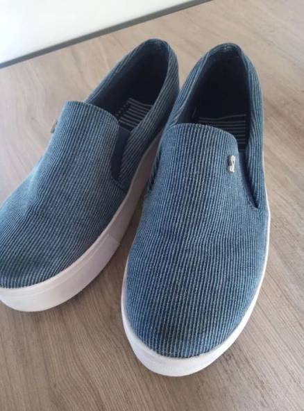 Sapato Slip On Azul Santa Lollaa