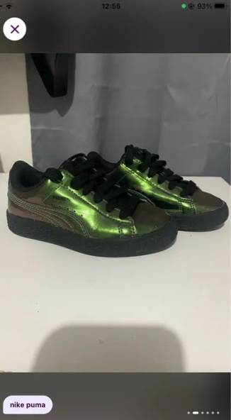 Tnis Puma Basket Verde 28