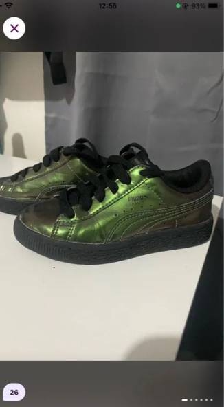 Tnis Puma Basket Verde 28