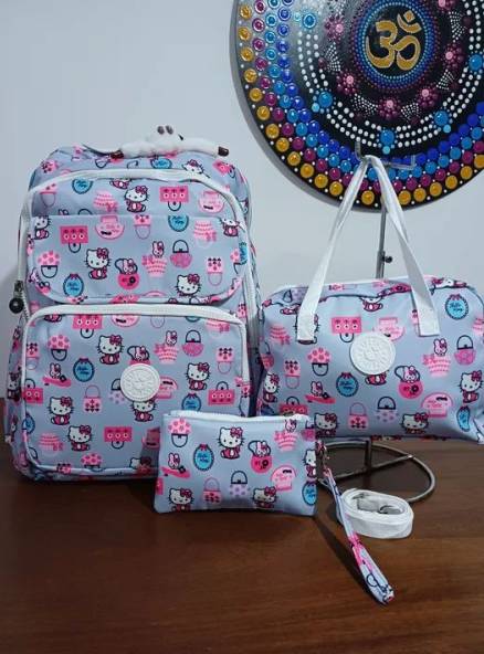 Kit Mochila Hello Kitty - 3 Peas