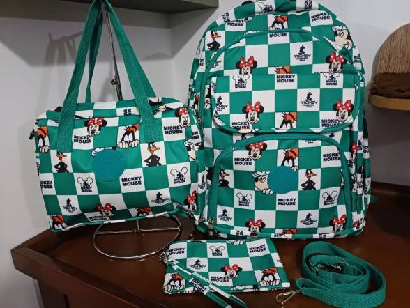 Kit De Bolsas Mickey Mouse Verde