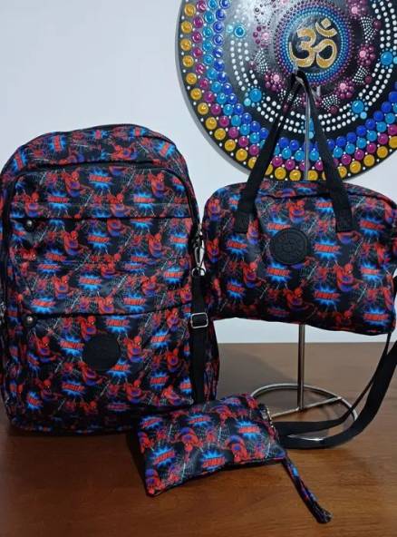 Kit De Mochilas Homem Aranha - Backpack, Bolsa E Necessaire