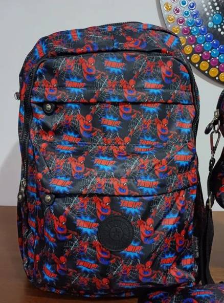 Kit De Mochilas Homem Aranha - Backpack, Bolsa E Necessaire