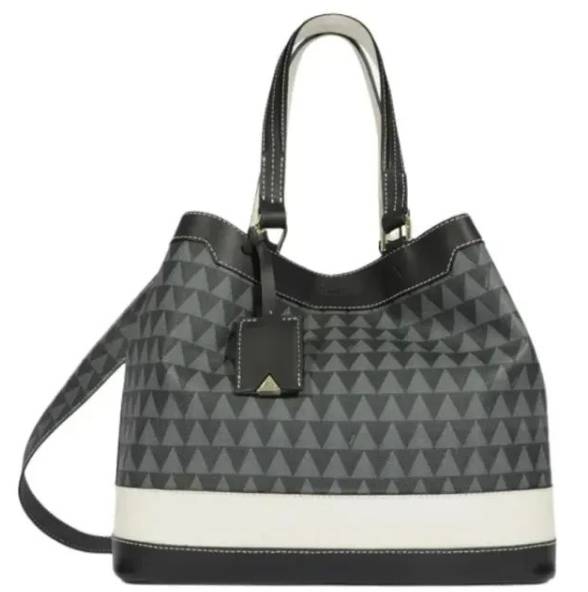 Bolsa Schutz Shopping Couro Triangle Preto