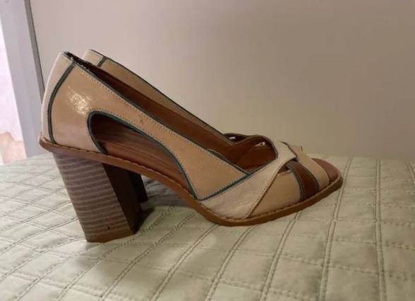 Sandlia / Peep Toe Marrom