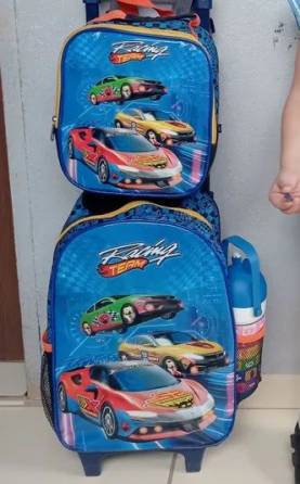 Mochila De Rodinhas Infantil - Racing Team