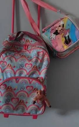 Conjunto De Mochila E Bolsa Minnie