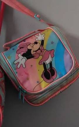 Conjunto De Mochila E Bolsa Minnie