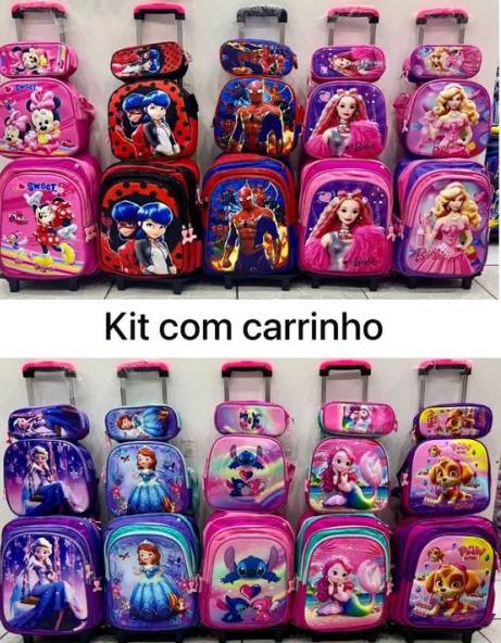 Kit Mochila De Rodinha