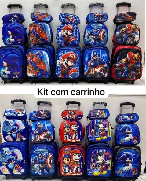 Kit Mochila De Rodinha