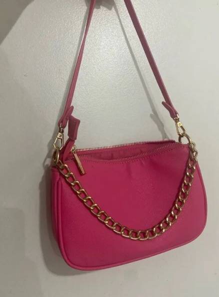 Bolsa De Ombro Rosa Nova