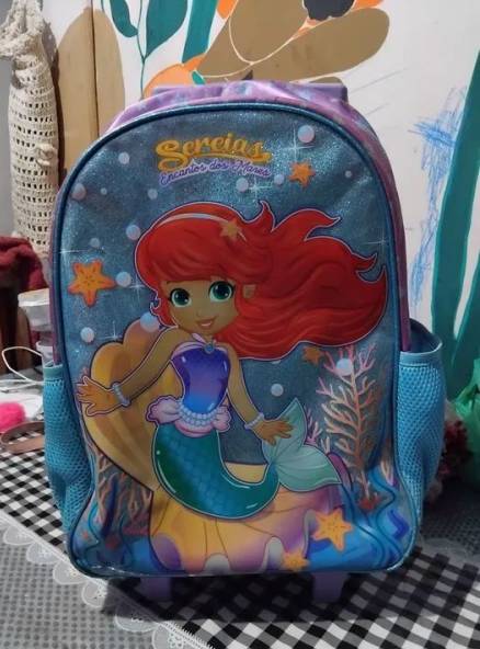 Mochila Sereias Encantos Dos Mares - Infantil