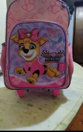 Mochila Infantil Patrulha Canina Rosa