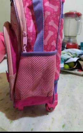 Mochila Infantil Patrulha Canina Rosa