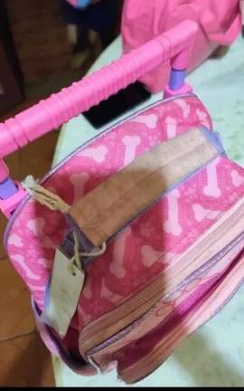 Mochila Infantil Patrulha Canina Rosa