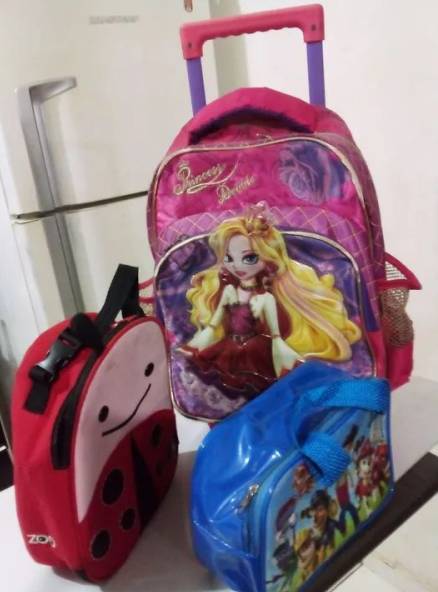 Mochila E Lancheira Escolar Infantil Meninas