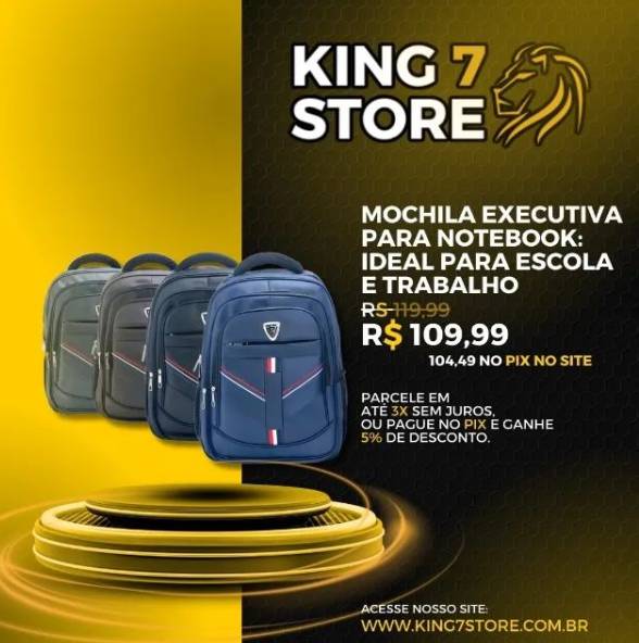 Mochila Executiva Cores Notebook: Ideal Escola E Trabalho