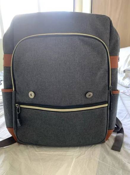 Mochila Unissex Cinza Notebook